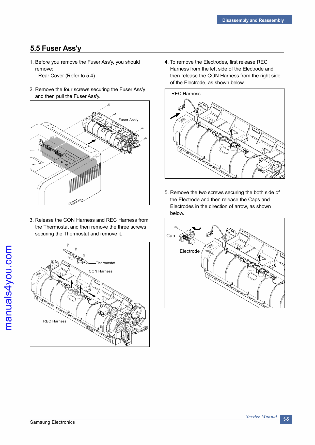 Samsung Laser-Printer ML-3050 3051N Parts and Service Manual-3